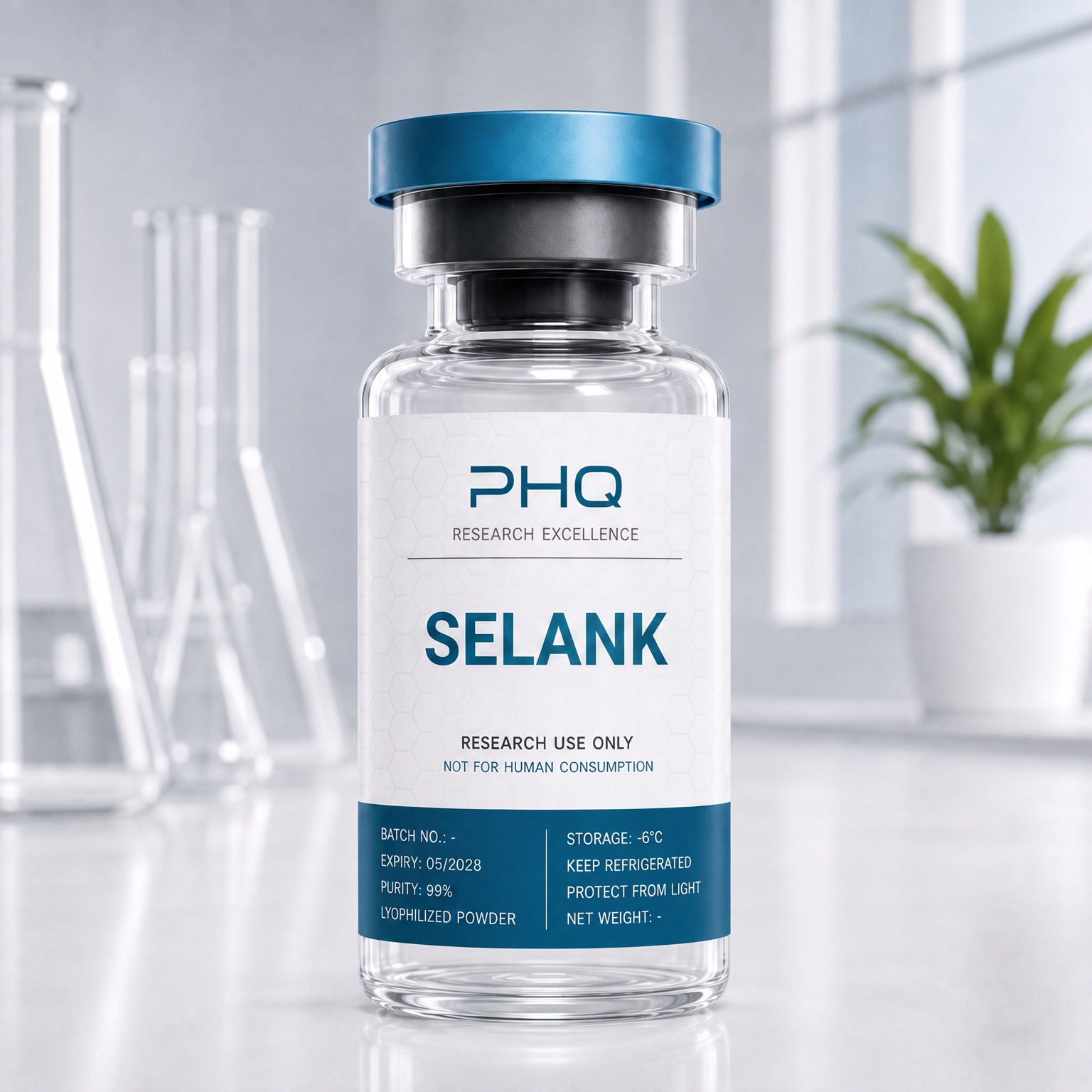 Selank — research-grade peptide, 99.1% purity